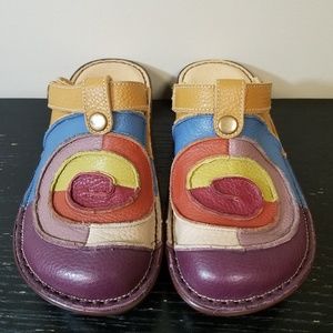 Womens Spring Step Lollipop Leather Clogs 36